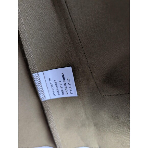 Solitaire Jacket Womens Medium Olive Belted Utility Safari Faux Suede 2-3351 - Picture 7 of 10